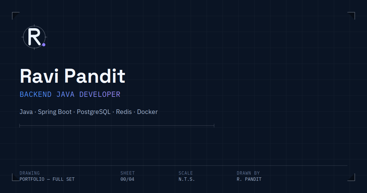 Ravi Pandit — Backend Java Developer